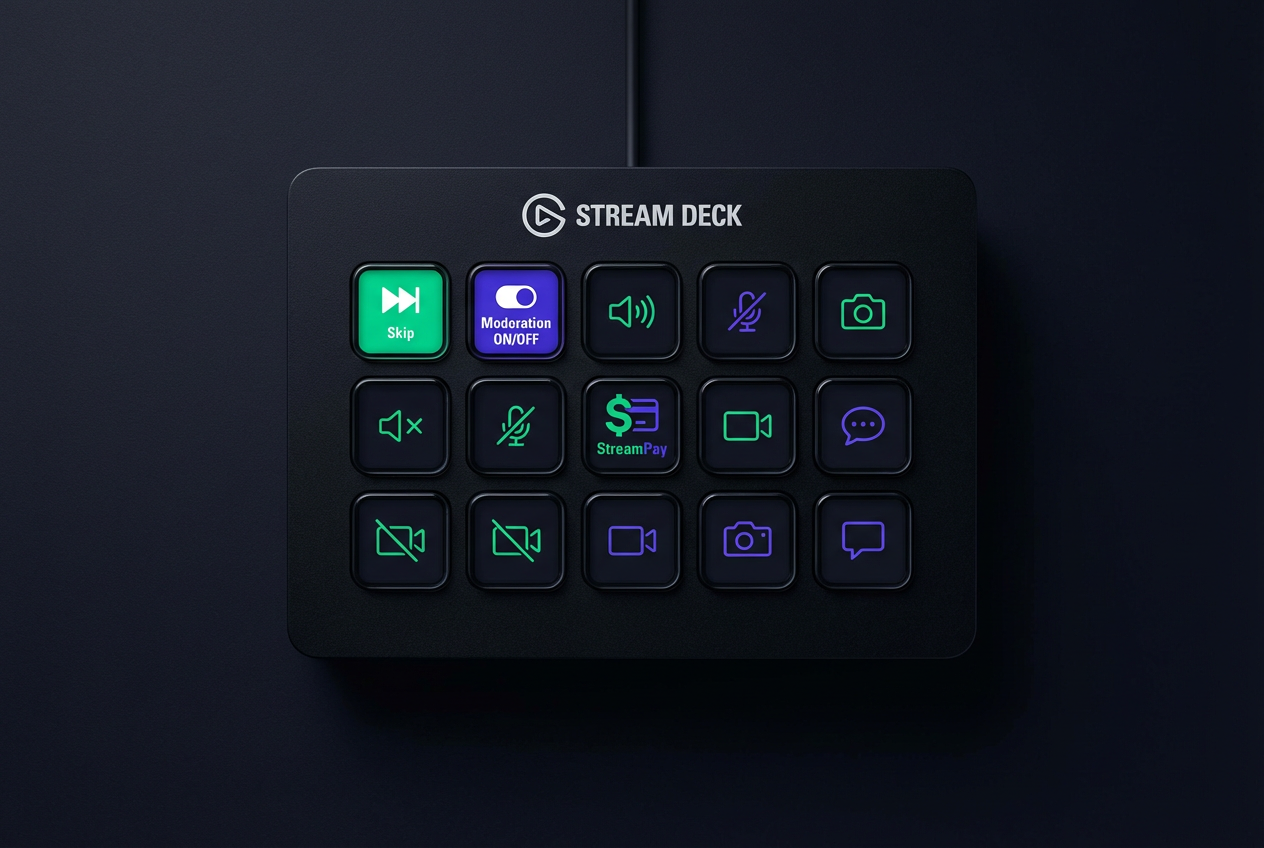 Wtyczka StreamPay do Elgato Stream Deck — zarządzanie donacjami jednym przyciskiem